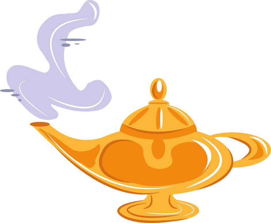 magic genie lamp magical icon